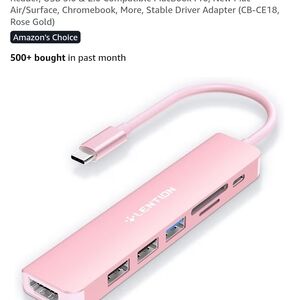 Pink USB-C Hub